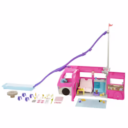 Barbie Camper dei Sogni - Veicolo con Scivolo e Piscina - 2 Cuccioli - 7 Aree Gioco - Alto 76 cm - 60+ Accessori - Regalo per Bambini 3+ Anni - Vista aggiuntiva 4