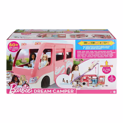 Barbie Camper dei Sogni - Veicolo con Scivolo e Piscina - 2 Cuccioli - 7 Aree Gioco - Alto 76 cm - 60+ Accessori - Regalo per Bambini 3+ Anni - Vista aggiuntiva 6