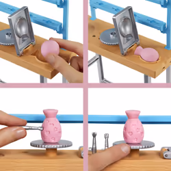 Barbie Relax and Create Atelier - Playset con Bambola e Plastilina per Vasi e Pittura - 25+ Accessori - Alta 29 cm - Regalo per Bambini 3-7 Anni - Vista aggiuntiva 5