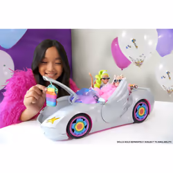 Barbie Extra Cabrio - Bambola con Auto Argentata e Cagnolino - 1 Top e 2 Paia di Scarpe - Piscina per Cuccioli - Giocattolo per Bambini 3 + Anni - Vista aggiuntiva 6