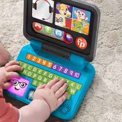 Fisher-Price Laugh & Learn Ridi e Impara Il Mio Primo Laptop, Edizione italiana, Giocattolo Elettronico con Contenuti Educativi Smart Stages, Giocattolo per Bambini 6+ Mesi - Vista aggiuntiva 4