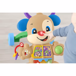 Fisher-Price Cagnolino Primi Passi - Ridi & Impara, Edizione multilingue, giocattolo musicale per camminare; Giocattolo per Neonati e Bambini da 6+ mesi - Vista aggiuntiva 4
