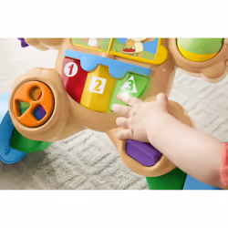Fisher-Price Cagnolino Primi Passi - Ridi & Impara, Edizione multilingue, giocattolo musicale per camminare; Giocattolo per Neonati e Bambini da 6+ mesi - Vista aggiuntiva 5