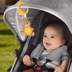 Fisher-Price HRB18 luce da notte per bambino Marrone, Bianco