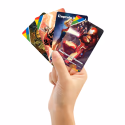 Games Uno Ultimate Marvel Gioco Di Carte Con 4 Carte Laminate Da Collezione: Black Panther, Captain Marvel, Iron Man E Thor - Vista aggiuntiva 4