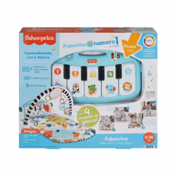 Fisher-Price Palestrina Baby Piano, Tappetino Per Bambini Con Gioco Musicale Per L'Apprendimento, Blu, Versione Italiana - Vista aggiuntiva 6