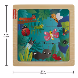 Fisher-Price HXV19 puzzle 9 pz Animali