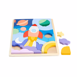 Fisher-Price HXY42 puzzle Puzzle a telaio 42 pz Spazio - Vista aggiuntiva 4