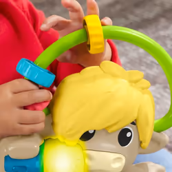 Fisher-Price Link Squad Animal Band Lello Il Torello Abc, Giocattolo Per L'Apprendimento Per Neonati Con Musica E Luci, Versione Italiana - Vista aggiuntiva 4