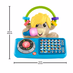 Fisher-Price Link Squad Animal Band Lello Il Torello Abc, Giocattolo Per L'Apprendimento Per Neonati Con Musica E Luci, Versione Italiana - Vista aggiuntiva 5