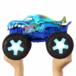 Hot Wheels Monster Trucks Mega-Wrex Alive In Scala 1:15, Veicolo Radiocomandato, Radiocomando Alimentato A Batteria Con Luci E Suoni Interattivi - Vista aggiuntiva 6