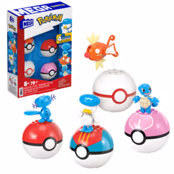 MEGA Pokémon JCT42, Set da costruzione, 6 anno/i, Plastica, 79 pz