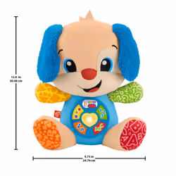 Fisher-Price Laugh & Learn Ridi E Impara Peluche Musicale Cagnolino Smart Stages, Giocattolo Musicale Per L'Apprendimento Per Neonati, Versione Multilingue - Vista aggiuntiva 2