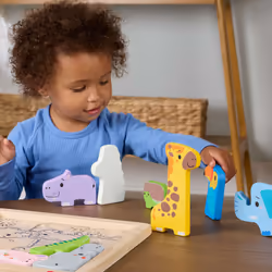 Fisher-Price JFG10 puzzle Puzzle con formine 13 pz Animali - Vista aggiuntiva 5