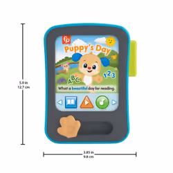 Fisher-Price Tablet Delle Storie Di Cagnolino Ridi E Impara Per Neonati, Giocattolo Elettronico Per L'Apprendimento, Con Musica E Luci, Versione Multilingue - Vista aggiuntiva 5