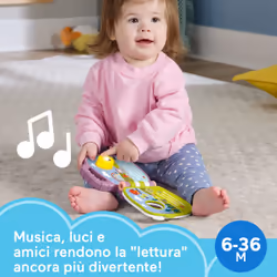 Fisher-Price Il Libro Delle Canzoncine Della Scimmietta Viola Per Neonati E Bambini Con Luci E Suoni, Versione Italiana - Vista aggiuntiva 3