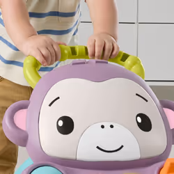 Fisher-Price Scimmietta Viola Primi Passi, Giocattolo Per L'Apprendimento Per Neonati Con Musica E Luci, Versione Italiana - Vista aggiuntiva 3