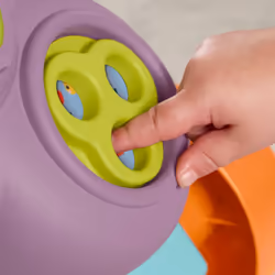 Fisher-Price Scimmietta Viola Primi Passi, Giocattolo Per L'Apprendimento Per Neonati Con Musica E Luci, Versione Italiana - Vista aggiuntiva 4