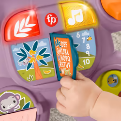 Fisher-Price Scimmietta Viola Primi Passi, Giocattolo Per L'Apprendimento Per Neonati Con Musica E Luci, Versione Italiana - Vista aggiuntiva 5