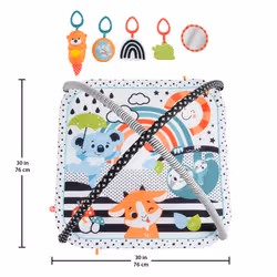 Fisher-Price JMN72 palestra per bambino e tappeto di gioco Tessuto, Plastica Multicolore Tappetino da gioco per bambino - Vista aggiuntiva 6