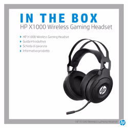 HP Pavilion Gaming X1000 Wireless Gaming Headset - Vista aggiuntiva 8