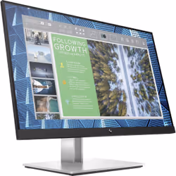 HP E-Series E24Q G4 Monitor PC 60,5 cm (23.8") 2560 x 1440 Pixel Quad HD Nero, Argento