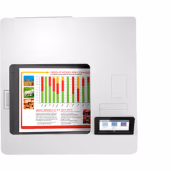HP Color LaserJet Enterprise Stampante Enterprise Color LaserJet M555x, Stampa, Stampa fronte/retro - Vista aggiuntiva 5