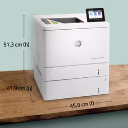 HP Color LaserJet Enterprise Stampante Enterprise Color LaserJet M555x, Stampa, Stampa fronte/retro - Vista aggiuntiva 7