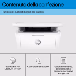 HP LaserJet Stampante multifunzione M140w - Vista aggiuntiva 5