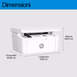 HP LaserJet Stampante multifunzione M140w - Vista aggiuntiva 6