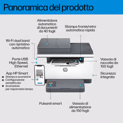 HP Stampante multifunzione LaserJet M234sdw - Vista aggiuntiva 4