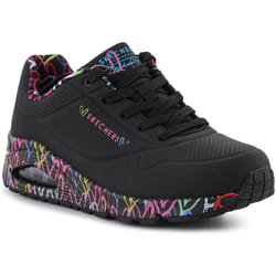 Sneakers basse Skechers Uno Loving Love White 155506-BBK Nero - 36 1/2