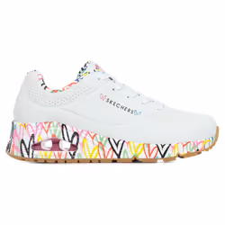 Sneakers Skechers Uno Loving Love Bianco - 38