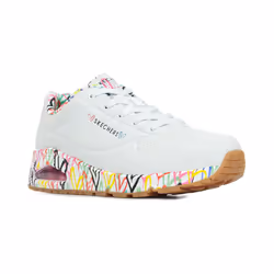Sneakers Skechers Uno Loving Love Bianco - 38