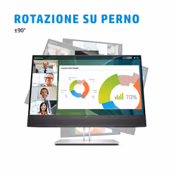 HP E24mv G4 23.8" Full HD Nero, Argento - Vista aggiuntiva 7