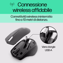 HP 280 Silent Wireless Mouse - Vista aggiuntiva 8