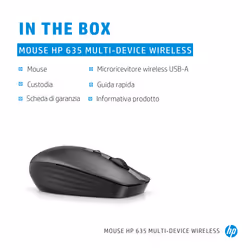 HP Mouse wireless 635 Multi-Device - Vista aggiuntiva 8