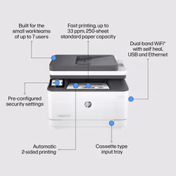 HP LaserJet Pro Stampante multifunzione 3102fdw - Vista aggiuntiva 5