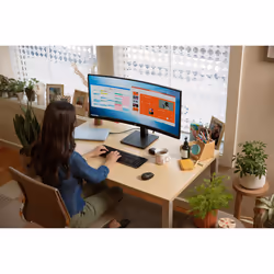 HP P34hc G4 WQHD USB-C Curved Monitor - Vista aggiuntiva 4