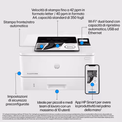 HP LaserJet Pro Stampante 4002dw - Vista aggiuntiva 6