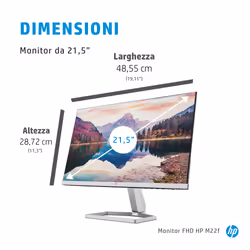 HP Monitor FHD M22f - Vista aggiuntiva 7