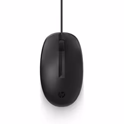 HP Souris filaire laser 128, Ambidextre, Laser, USB Type-A, 1200 DPI, Noir