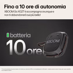 LG XBOOM Go XG2T, Speaker Bluetooth 5W, Sound Boost, IP67, Batteria, Nero - Vista aggiuntiva 7