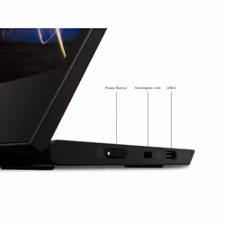 Lenovo ThinkVision M15 LED display 15.6" Full HD Nero - Vista aggiuntiva 7