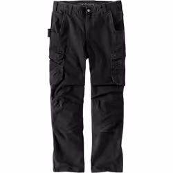 Carhartt Relaxed Fit Straight Steel Rugged Flex Ripstop Double-Front Cargo Pantaloni, nero, dimensione 30 per uomo