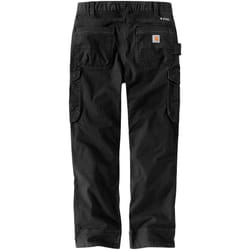 Carhartt Relaxed Fit Straight Steel Rugged Flex Ripstop Double-Front Cargo Pantaloni, nero, dimensione 32 42 per uomo