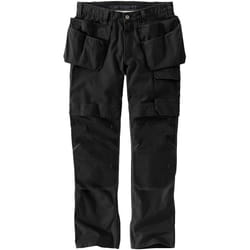Carhartt Relaxed Straight Steel Rugged Flex Ripstop Double-Front Cargo Pantaloni, nero, dimensione 30 per uomo