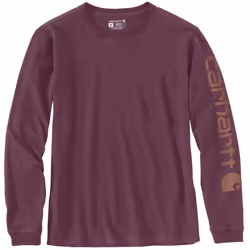 Carhartt Workwear Logo Donna Long Sleeve Camicia, rosso, dimensione XL per donne