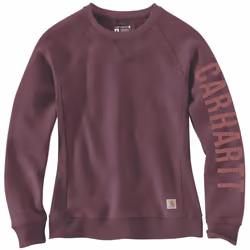 Carhartt Clarksburg Crewneck Felpa da donna, porpora, dimensione XS per donne