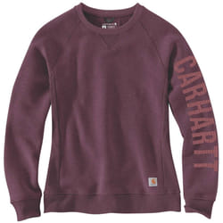Carhartt Clarksburg Crewneck Felpa da donna, porpora, dimensione XS per donne